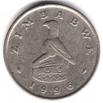 5 центов 1996 Зимбабве - 5 cents 1996 Zimbabwe, из оборота