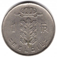 1 франк 1952 Бельгия - 1 franc 1952 Belgium, BELGIE, из оборота