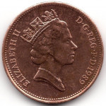 2 пенса 1989 Великобритания - 2 pence 1989 United Kingdom, из оборота