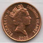 1 цент 2005 Соломоновы Острова - 1 cent 2005 Solomon Islands, из оборота