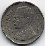 5 бат 1991 Таиланд - 5 baht 1991 Thailand, из оборота