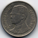 1 бат 1993 Таиланд - 1 baht 1993 Thailand, из оборота 