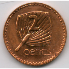 2 Цента 1995 Фиджи - 2 Cents 1995 Fiji, из оборота