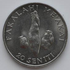 20 сенити 1981 Тонга - 20 seniti 1981 Tonga, из оборота