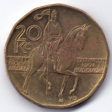 20 крон 2004 Чехия - 20 korun 2004 Czech Republic, из оборота