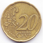 20 евроцентов 2001 года Франция - 20 euro cent 2001 France, из оборота