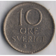 10 эре 1972 Швеция - 10 ore 1972 Sweden, из оборота
