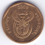 20 центов 2009 ЮАР - 20 cents 2009 Republic of South Africa, из оборота