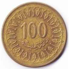 100 миллимов 2008 Тунис - 100 millim 2008 Tunisia, из оборота