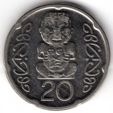 20 центов 2006 Новая Зеландия - 20 cents 2006 New Zealand, из оборота