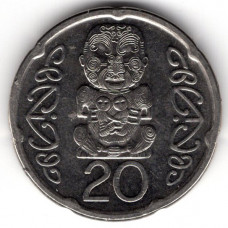 20 центов 2006 Новая Зеландия - 20 cents 2006 New Zealand, из оборота