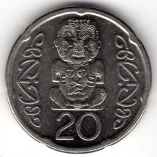 20 центов 2006 Новая Зеландия - 20 cents 2006 New Zealand, из оборота