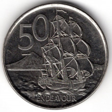 50 центов 2006 Новая Зеландия - 50 cents 2006 New Zealand, из оборота