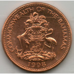 1 цент 1998 Багамские острова - 1 cent 1998 Bahamas, из оборота