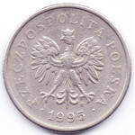 1 злотый 1995 Польша - 1 zloty 1995 Poland, из оборота