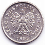 50 грошей 1995 Польша - 50 groszy 1995 Poland, из оборота