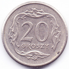 20 грошей 1998 Польша - 20 groszy 1998 Poland, из оборота