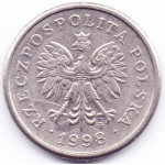 20 грошей 1998 Польша - 20 groszy 1998 Poland, из оборота