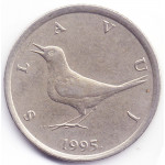 1 куна 1995 Хорватия - 1 kuna 1995 Croatia, из оборота