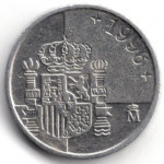 1 песета 1996 Испания - 1 peseta 1996 Spain, из оборота