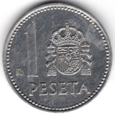 1 песета 1986 Испания - 1 peseta 1986 Spain, из оборота