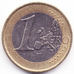 1 евро 2002 Германия - 1 euro 2002 Germany, D, из оборота