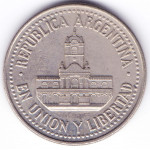 25 сентаво 1993 Аргентина - 25 centavo 1993 Argentina, серый цвет, из оборота