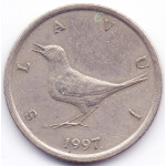 1 куна 1997 Хорватия - 1 kuna 1997 Croatia, из оборота