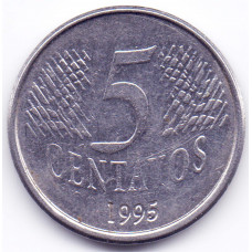 5 сентаво 1995 Бразилия - 5 centavo 1995 Brazil, из оборота