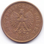 2 гроша 2000 Польша - 2 grosze 2000 Poland, из оборота
