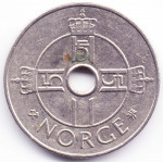1 крона 1997 Норвегия - 1 krone 1997 Norway, из оборота