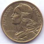 5 сантимов 1983 Франция - 5 centimes 1983 France, из оборота