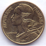 5 сантимов 1997 Франция - 5 centimes 1997 France, из оборота