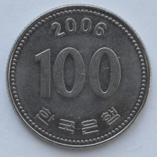 100 вон 2006 Южная Корея - 100 won 2006 South Korea, из оборота