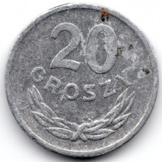 20 грошей 1973 Польша - 20 groszy 1973 Poland, из оборота