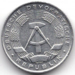 1 пфенниг 1968 Германия (ГДР) - 1 pfennig 1968 Germany, A, из оборота