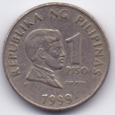 1 песо 1999 Филиппины - 1 piso 1999 Philippines, из оборота