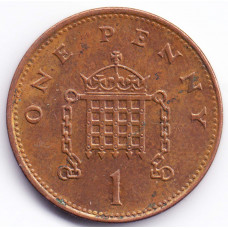 1 пенни 1994 Великобритания - 1 penny 1994 Great Britain, из оборота