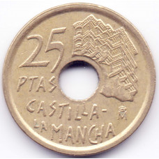 25 песет 1996 Испания - 25 pesetas 1996 Spain, из оборота