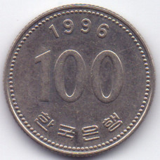 100 вон 1996 Южная Корея - 100 won 1996 South Korea, из оборота