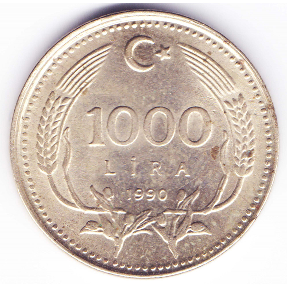 Рубли россии в лиры. Монета turkiye 1000 лир. 1000 Лир 1990. 1000 Лир в рублях. 1000 Lire Mille в рублях.