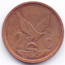 2 цента 2001 ЮАР - 2 cents 2001 South Africa, из оборота