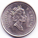 10 центов 1994 Канада - 10 cents 1994 Canada, из оборота