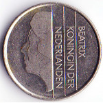 25 центов 1983 Нидерланды - 25 cent 1983 Netherlands, из оборота