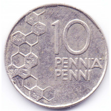 10 пенни 1996 Финляндия - 10 penny 1996 Finland, из оборота