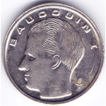 1 франк 1989 Бельгия - 1 franc 1989 Belgium, Q, из оборота
