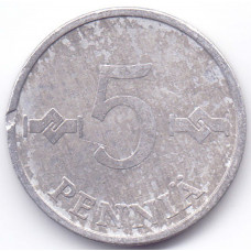 5 пенни 1983 Финляндия - 5 pennies 1983 Finland, из оборота
