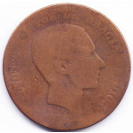 10 сентимо Испания - 10 centimos Spain, 1877-1879, из оборота