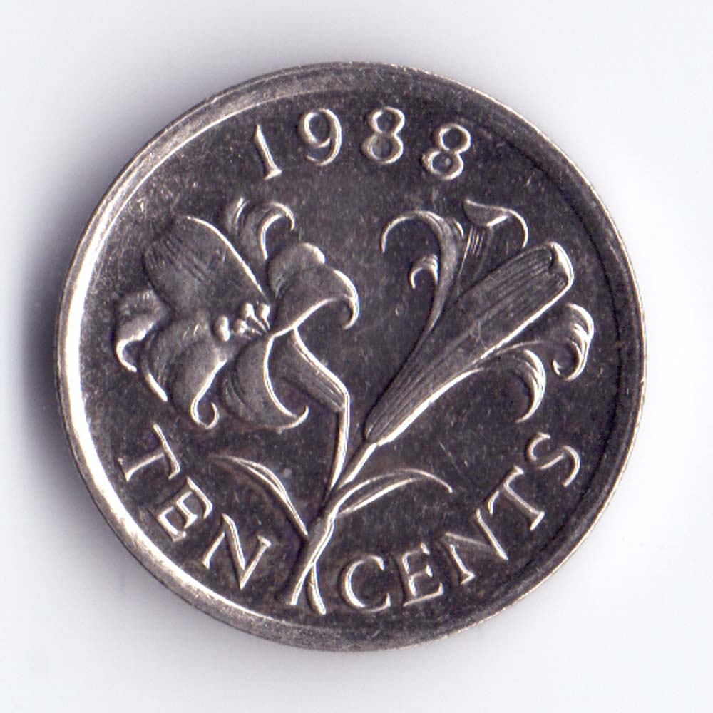 10 центов 1988 Бермудские острова - 10 cents 1988 Bermuda