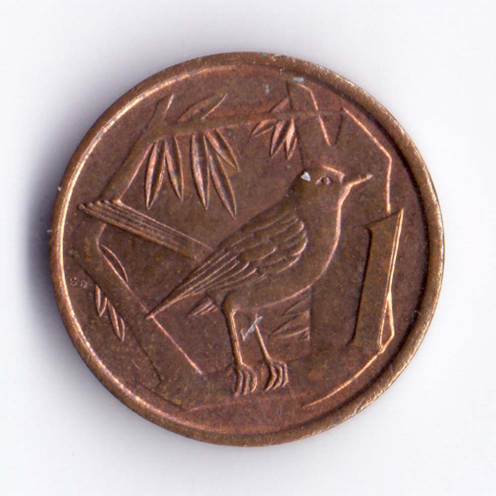 1 цент 1987 остров Кайман - 1 cent 1987 Cayman Islands